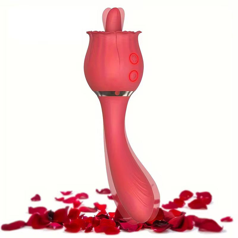 Rose Tongue-Licking Clitoral & Nipple Vibrator