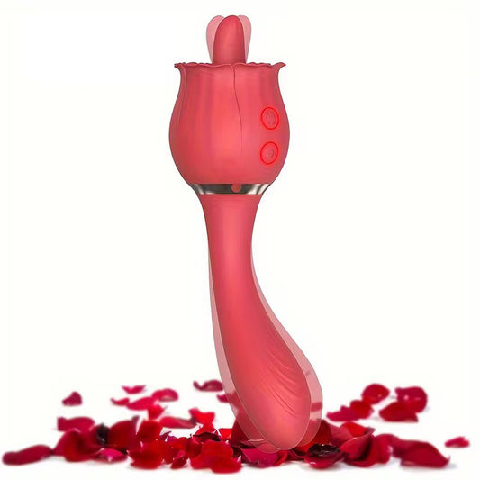 Rose Tongue-Licking Clitoral & Nipple Vibrator